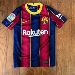 Nike FC Barcelona 2020/21 Stadium Home Soccer Jersey - XS